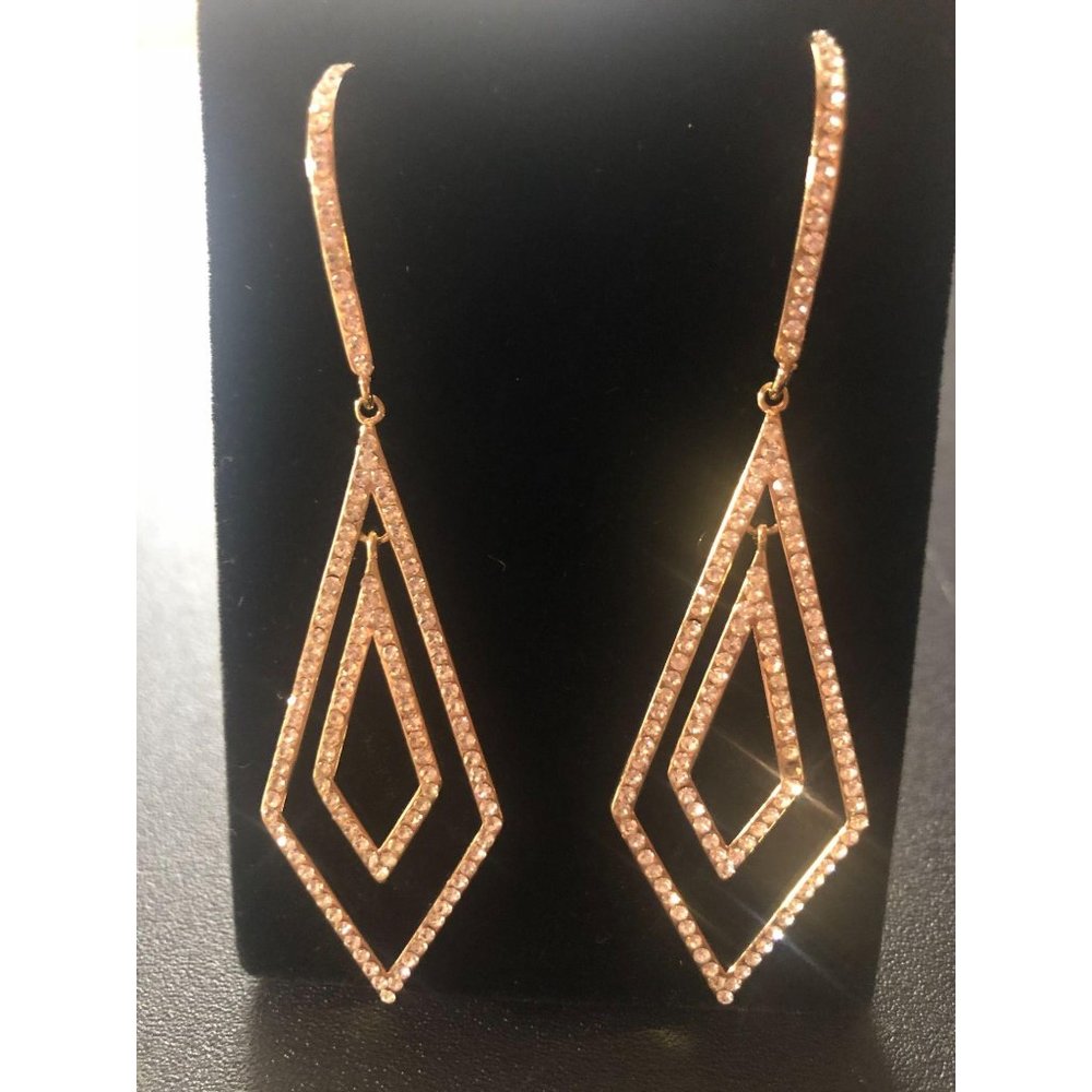 Fashion Gold Tone Dangling Earrings Jewelry Gift